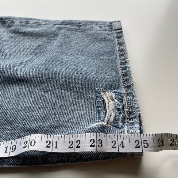 Kancan Estilo wide leg crop Distressed Hem in Light Wash Blue Size 26 crop - Picture 8 of 13